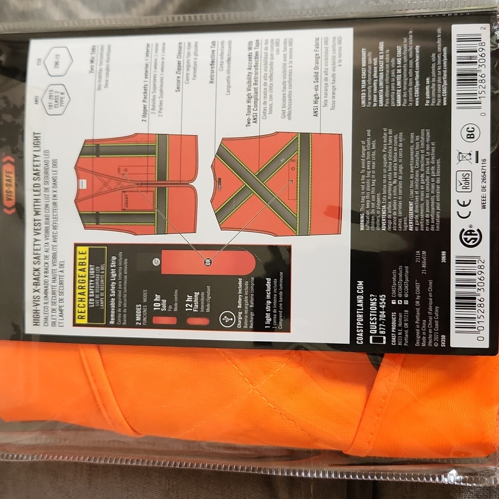 Vis-Safe LED Safety Vest - Picture 2 of 3